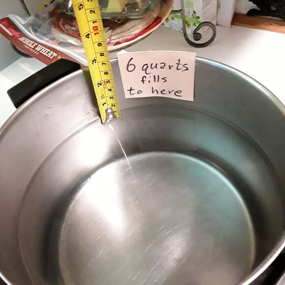 Revere Ware 6 Qt (8qt?) Stock Pot + Lid, 1801 Copper Bottom on Stainless vintage - Picture 8 of 13